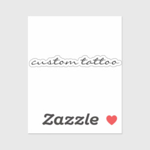 Adesivo Tatuagem Temporária de Palavra Personalizada Citaç