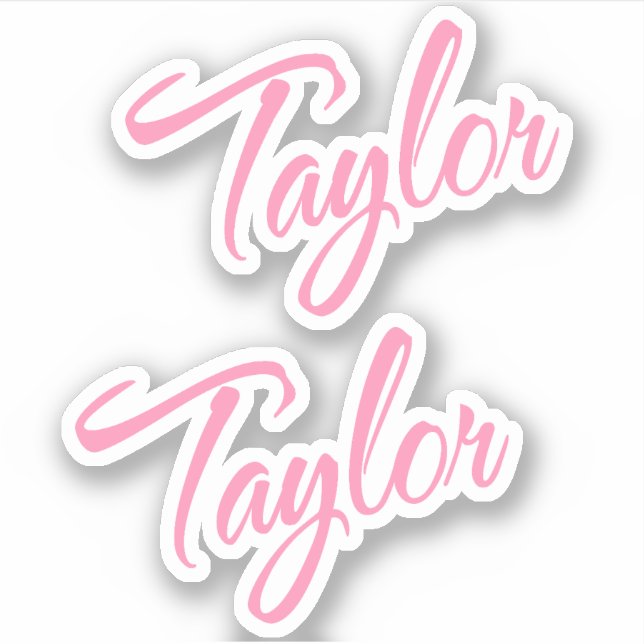 Adesivo Taylor Decorative Name (Nome decorativo Taylor) no (Frente)