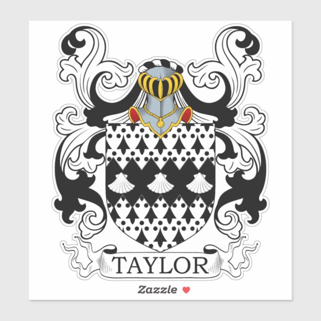 Adesivo Taylor Family Crest (Folha)
