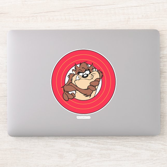 Adesivo TAZ™ através dos círculos do LOONEY TUNS™ (Computador)