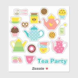 Adesivo Tea Party Sticker Set