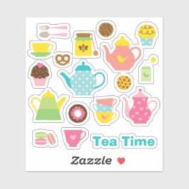 Adesivo Tea Time Sticker Sheet