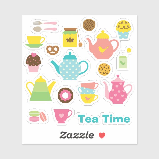 Adesivo Tea Time Sticker Sheet (Folha)