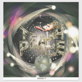 Adesivo Teach Peace Big