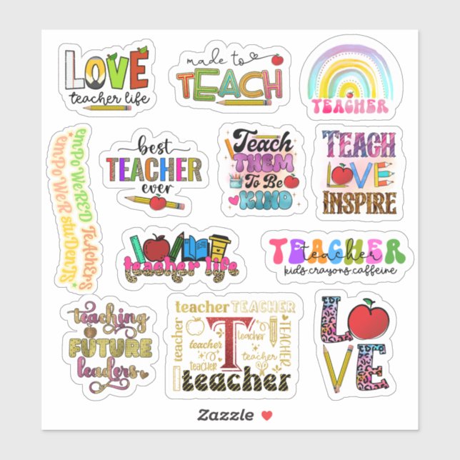Adesivo Teacher Stickers (Folha)