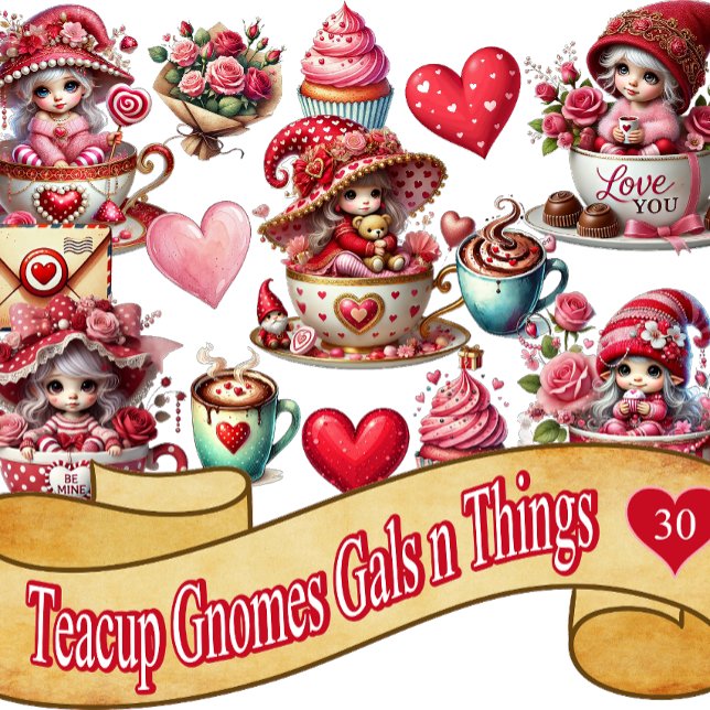 Adesivo Teacup Gnomo Gals and Things (Criador carregado)