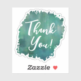 Adesivo Teal Obrigado Sticker