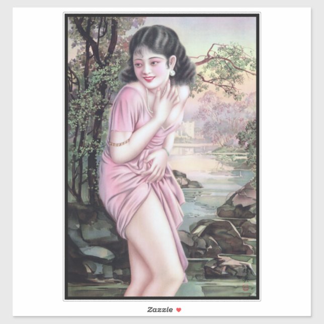 Adesivo Teasin Stream Oasis por Shanghai China Girl (Folha)