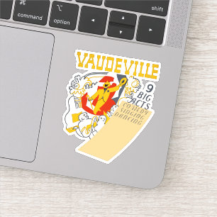 Adesivo Teatro Vintage Vaudeville mostra arte abstrata