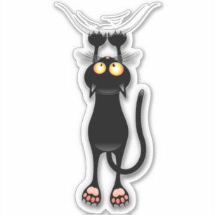 Adesivo Tecido de Arranque de Caracteres Engraçado de Cat