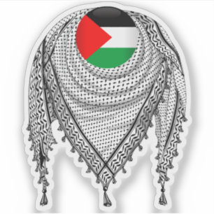 Adesivo Tecido Tradicional do Keffiyeh Scarf Palestino