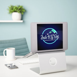 Adesivo Tecnologia feroz Arte Grande 8"x8