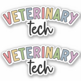 Adesivo Tecnologia Veterinária | Vet Technician Vet Tech