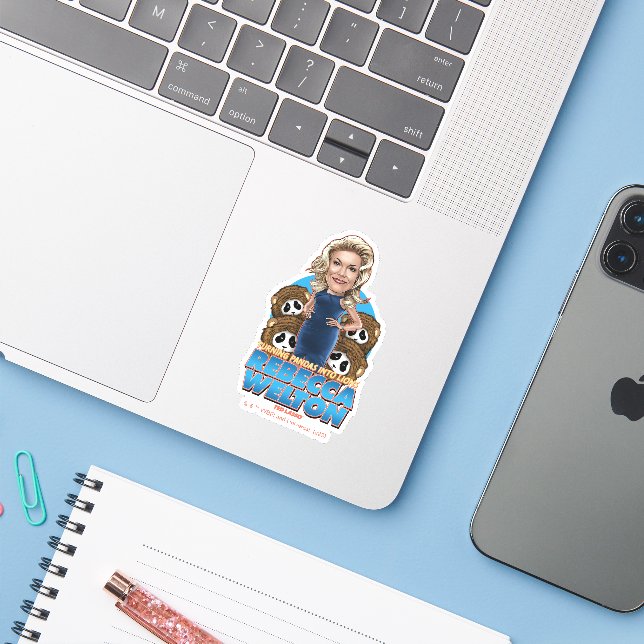 Adesivo Ted Lasso | Rebecca Welton Bobblehead (Notebook com iPhone)
