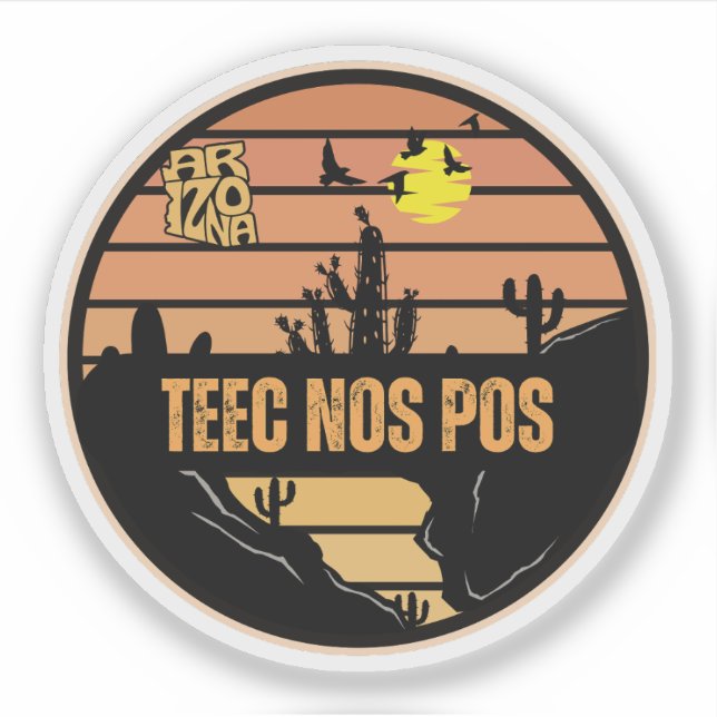 Adesivo Teec Nos Pos, Arizona (Frente)