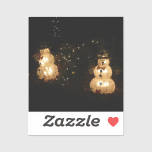 Adesivo Tela de luz de feriado Snowman