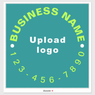 Adesivo Telefone Comercial em Vinil Grande Quadrado Verde 