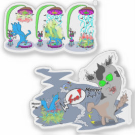 Adesivo Teleportação Syfy Space Boo Cat