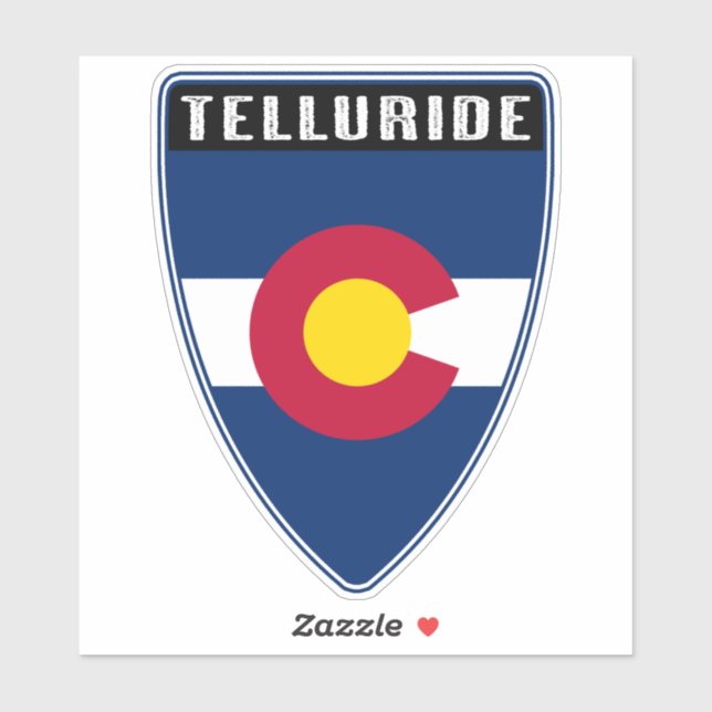 Adesivo Telluride Colorado Shield (Folha)