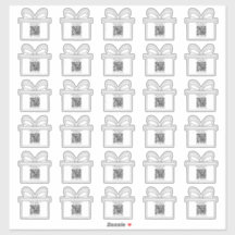 Tema de caixa de oferta mínima Código QR Pontos de