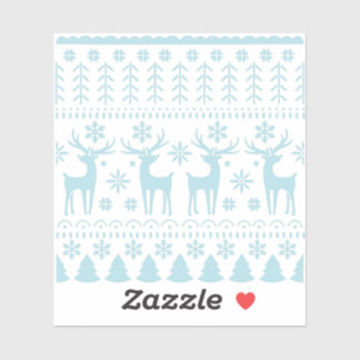 Adesivo Tema de inverno da Arte Popular do Ártico