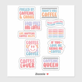 Adesivo Tema do Café Cita Estética Retroativa