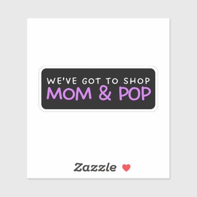 Adesivo Temos de Comprar a mãe e o Pop - suporte (Folha)