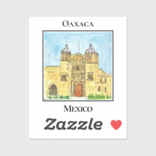 Adesivo Templo de Santo Domingo histórico em Oaxaca