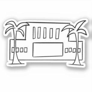 Adesivo Templo LDS da Arizona Mesa simples esboço