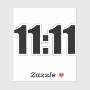 Adesivo Tempo afortunado do 11:11