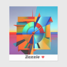 Tempo Em Pedaços De Vinilo Removível