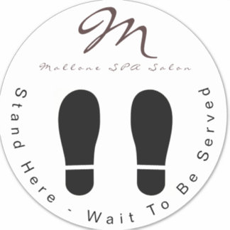 Adesivo Tendência Purple Glitter SPA Aguarde Aqui Piso