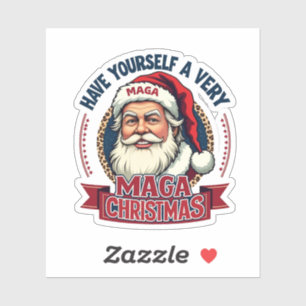 Adesivo Tenha um Natal muito Maga Trump Venceu 