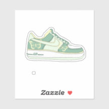 tênis de borboleta verde jordan