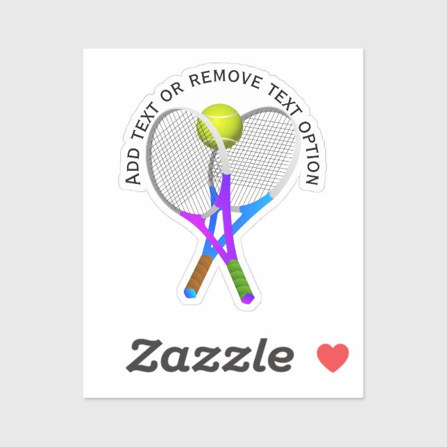 Adesivo Tênis Rackets e Ball (Folha)