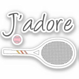 Adesivo Tênis Retro-Design do jogador de chic J'adore fran
