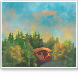 Adesivo Tent Camping Wilderness Sticker