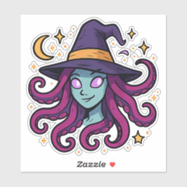 Adesivo Tentacle Hair Witch Halloween Sticker