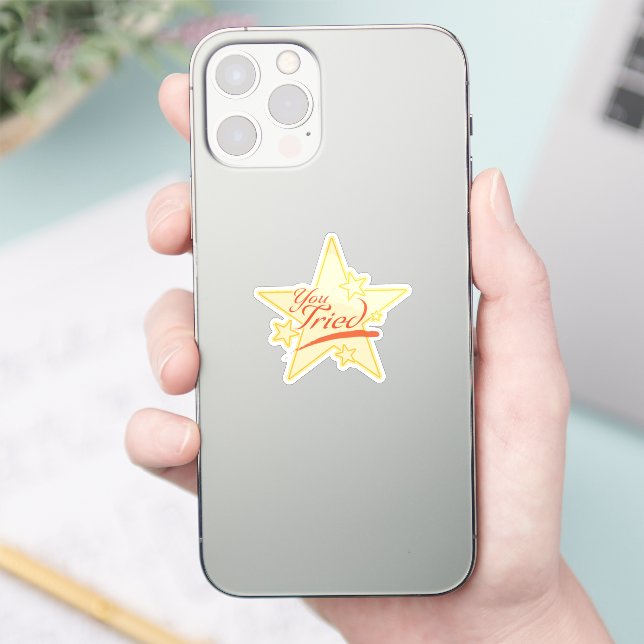 Adesivo Tentou o "Dourado" Star Sticker (Telefone)