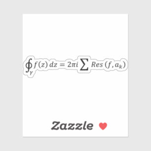 Adesivo Teorema Dos Resíduos De Análise Complexa - Cálculo