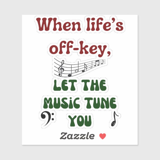 Adesivo Terapêutica Musical (Folha)