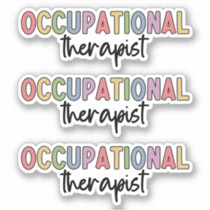 Adesivo Terapêutica Ocupacional OT Terapêutica Ocupaci