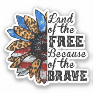 Adesivo Terra dos Libertos de Girassol Por Causa do Brave