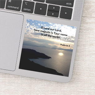 Adesivo Terra e nome majestosos de Deus, Salmo 8:9