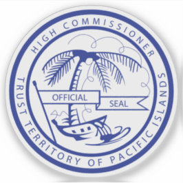 Adesivo Território Fiduciário das Ilhas do Pacífico