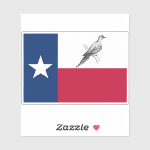 Adesivo Texas Flag com a porta