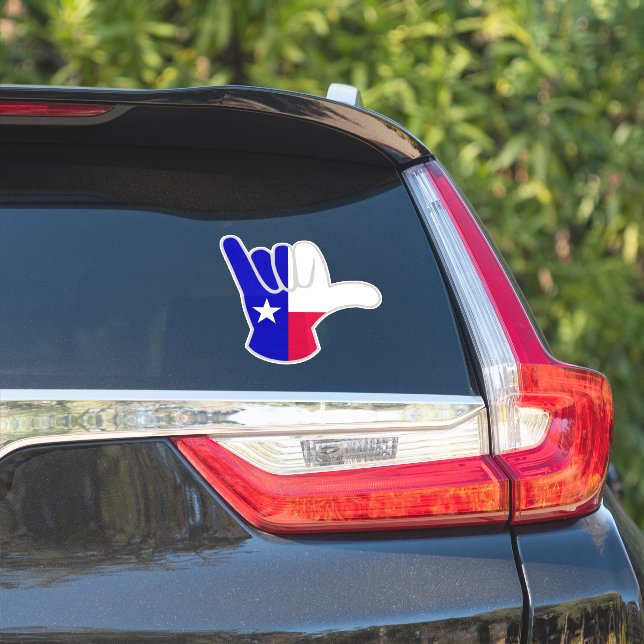 Adesivo Texas flag Shaka (Lado do carro)