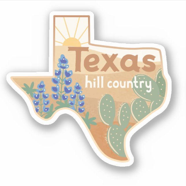 Adesivo Texas Hill Country Sticker (Frente)