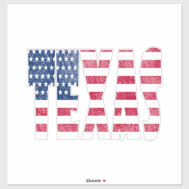 Adesivo Texas state  (Folha)