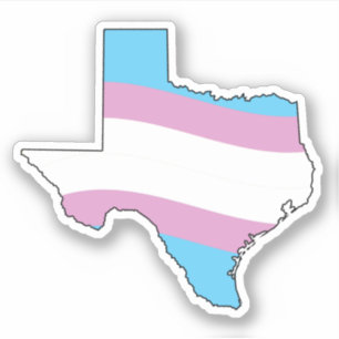 Adesivo Texas Trans Pride